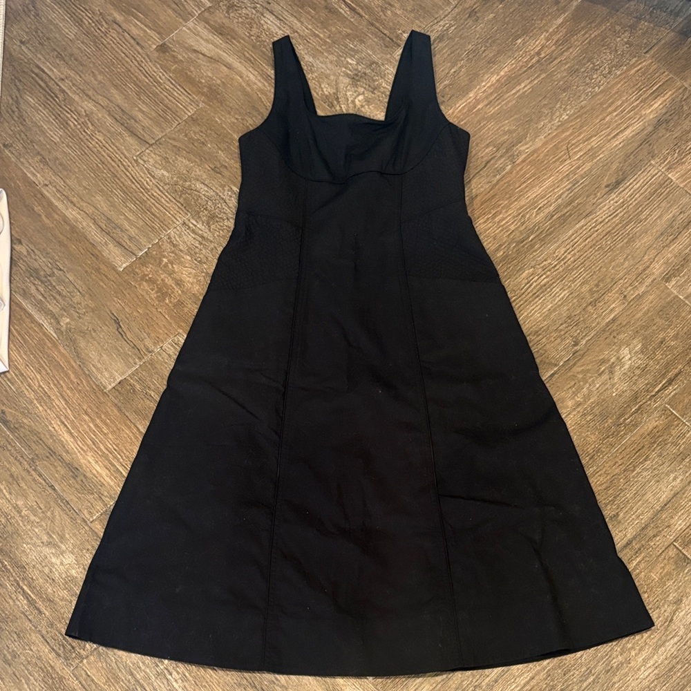 Banana Republic Black A-Line Midi Dress